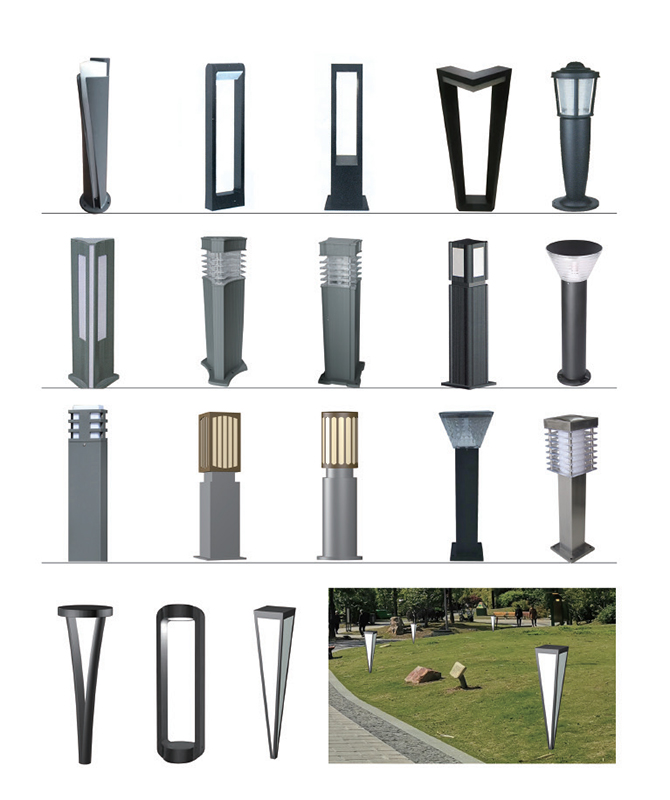 CPD-041 ~ CPD-058 LED gyep fény