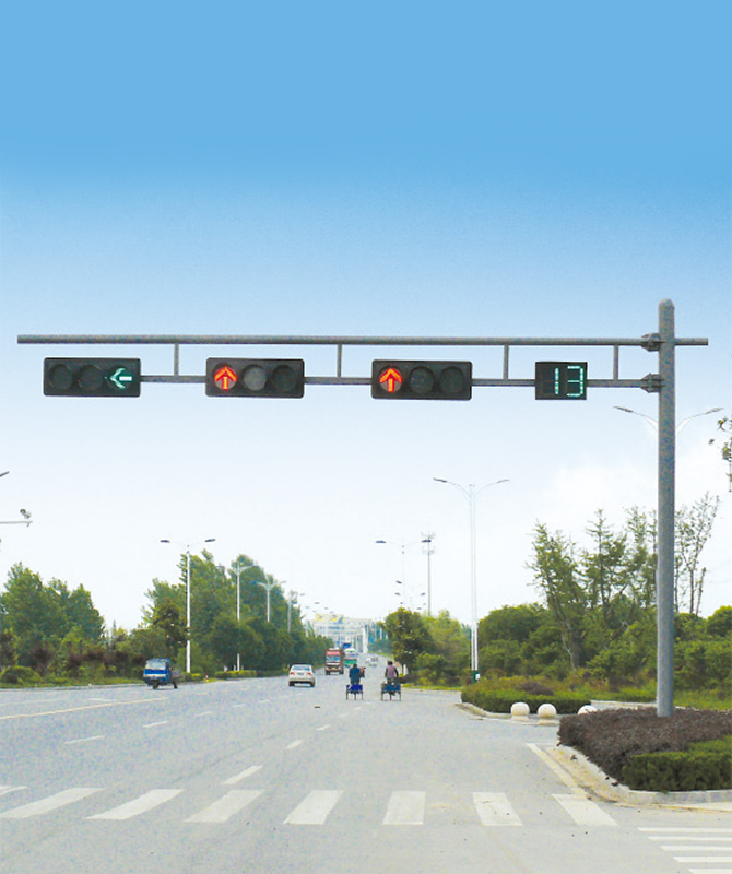 Dupla Wishbone egyetlen oszlop jelzőfény Jelzőfényes pólus