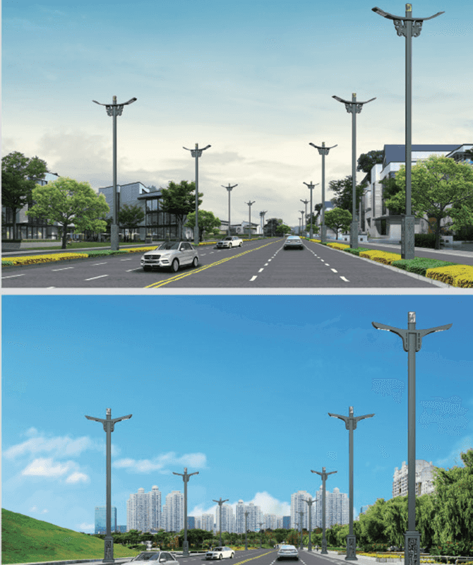 DL-LED-008/DL-LED-009 Nagy teljesítményű LED -es utcai lámpák