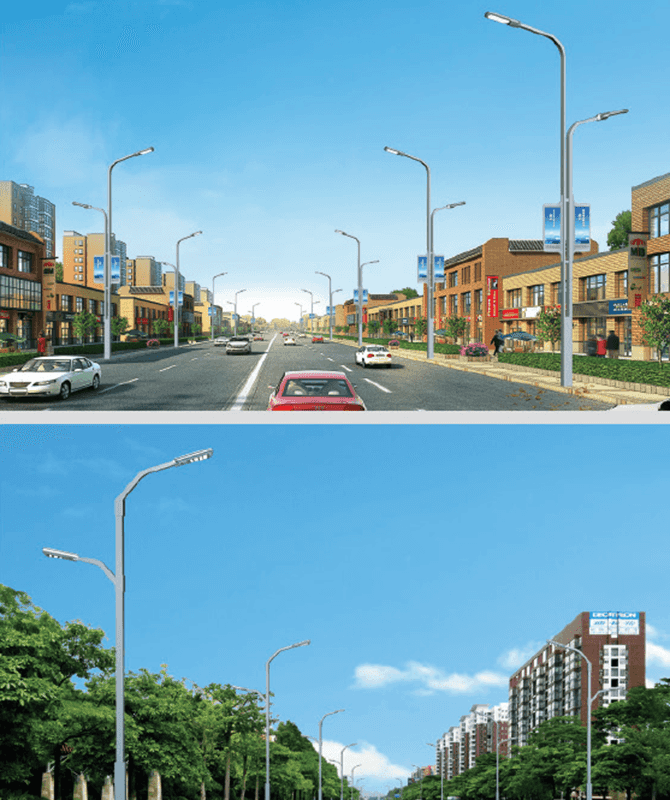 DL-LED-011/DL-LED-012 Nagy teljesítményű LED -es utcai lámpák
