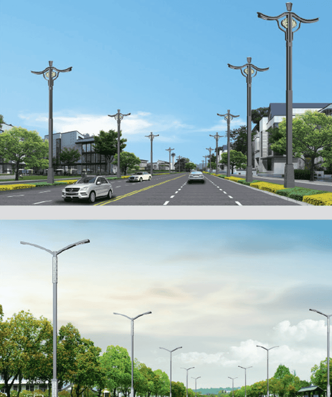 DL-LED-014/DL-LED-015 Nagy teljesítményű LED -es utcai lámpák